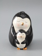 УЦЕНКА Копилка керамика "Пингвин с малышом" 10х11,9х13,8 см - Фото 2