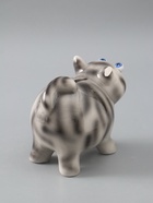 УЦЕНКА Копилка керамика "Котик-пучеглаз серый полосатый" 11х15,2х13,4 см - Фото 4