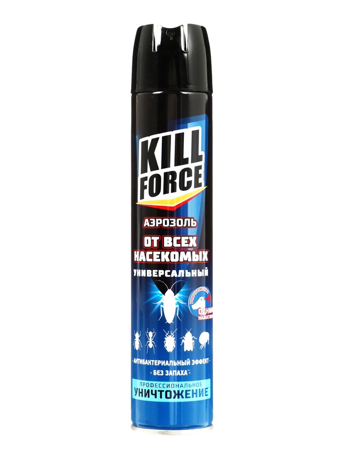Аэрозоль от насекомых универсальный KILL FORCE, инсектицидный, 350 мл - Фото 1