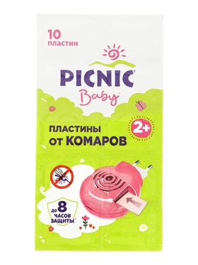 Пластины от комаров Picnic Baby, детские, 10 шт.