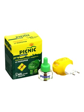 Комплект фумигатор+жидкость от комаров, Picnic Family 11008433