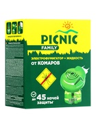 Комплект фумигатор+жидкость от комаров, Picnic Family - фото 809725142