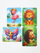 Аппликация тканью «Животные», набор для творчества - фото 809626662