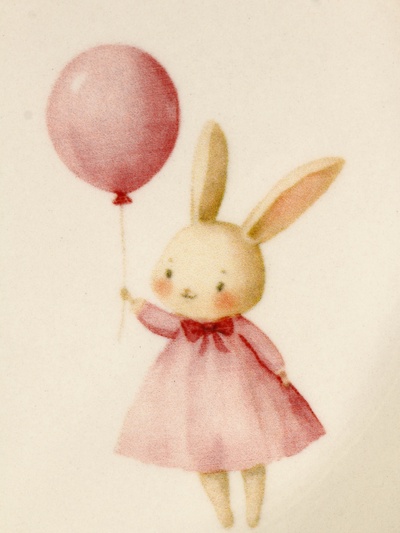 Тарелка керамическая «Зайчик», детская, 21.5 см