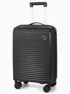 Чемодан 20", PP, 36*20*54, отд на молнии, код замок, 4 колеса, черный - фото 809626684