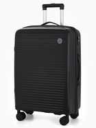 Чемодан на колесах 24", кодовый замок, 40×24×65 см, чёрный - Фото 1