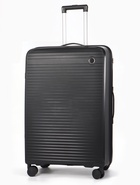 Чемодан на колёсах, 28", кодовый замок, 47×28×75 см, чёрный - Фото 1