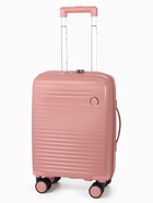 Чемодан на съёмных колёсах, 18", кодовый замок, 33×16×49 см, розовый - Фото 1
