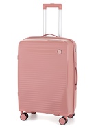 Чемодан на колёсах, 24", кодовый замок, 40×24×65 см, розовый - Фото 1