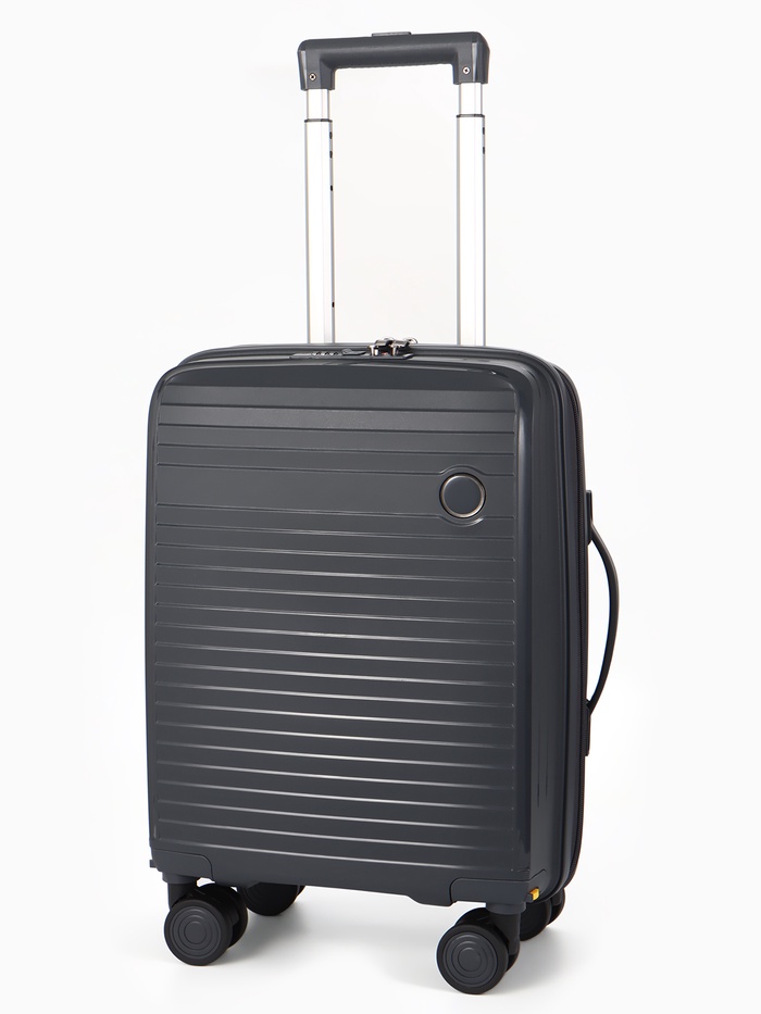 Чемодан на съёмных колесах, 18", кодовый замок, 33×16×49 см, серый