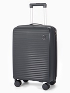 Чемодан 20", PP, 36*20*54, отд на молнии, код замок, 4 колеса, серый - фото 809626690