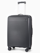 Чемодан на колёсах, 24", кодовый замок, 40×24×65 см, серый - Фото 1