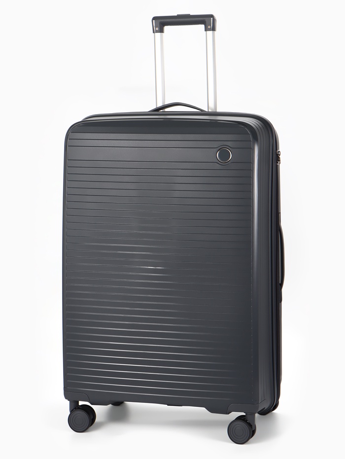 Чемодан на колесах, 28", кодовый замок, 47×28×75 см, серый