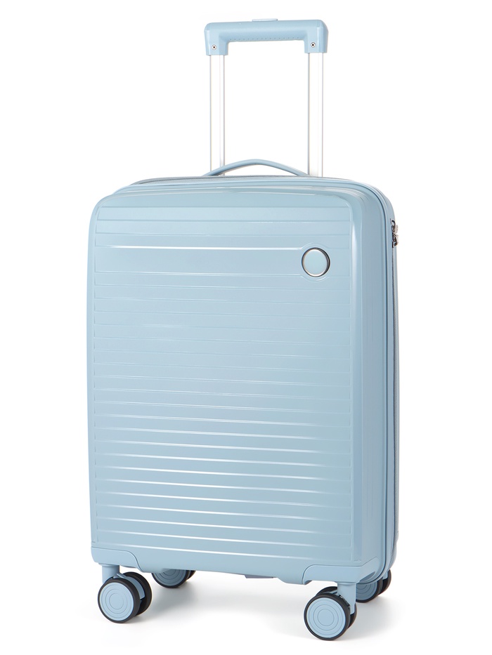 Чемодан на колёсах, 24", кодовый замок, 40×24×65 см, голубой