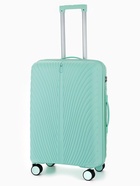 Чемодан на колёсах, 24", кодовый замок, 40×24×65 см, зелёный - Фото 1