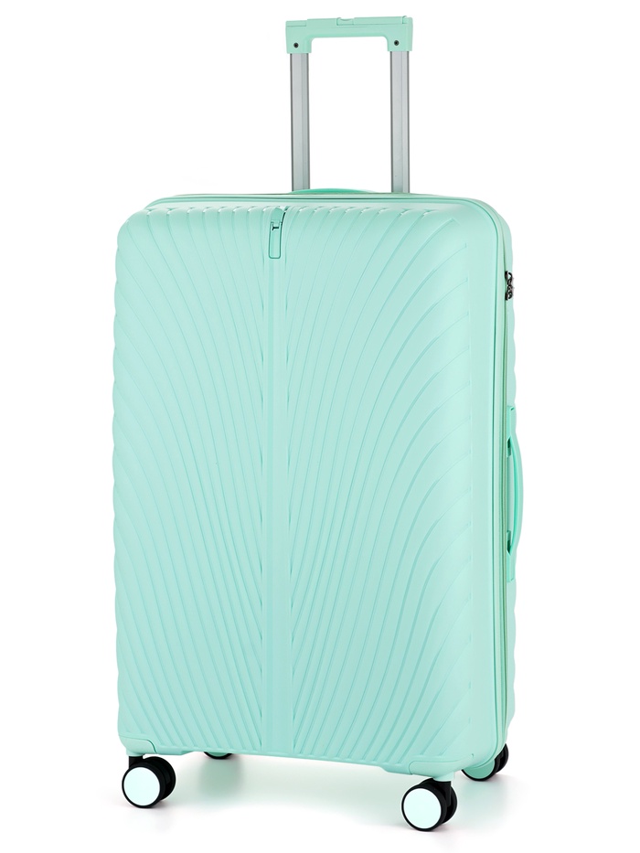 Чемодан на колёсах, 28", кодовый замок, 47×28×75 см, зелёный