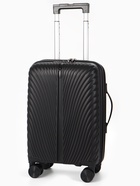 Чемодан на съёмных колёсах, 18", кодовый замок, 33×16×49 см, чёрный - Фото 1