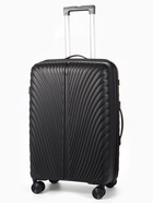 Чемодан на колёсах, 24", кодовый замок, 40×24×65 см, чёрный - Фото 1