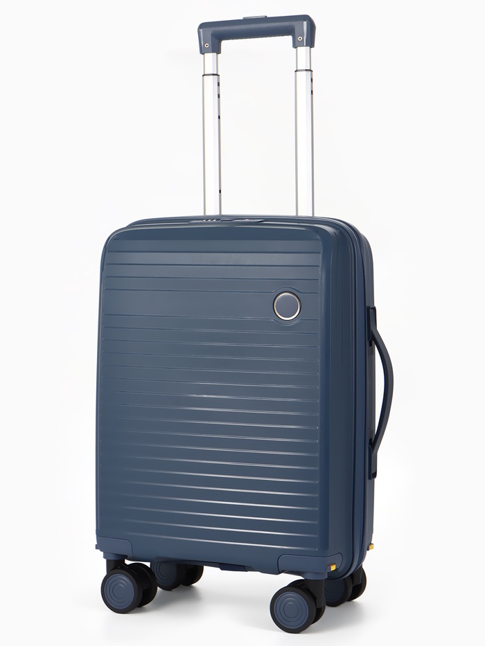Чемодан на съёмных колёсах, 18", кодовый замок, 33×16×49 см, синий