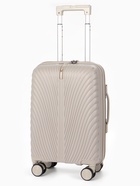 Чемодан на съёмных колёсах, 18", кодовый замок, 33×16×49 см, бежевый - Фото 1