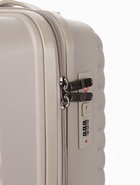 Чемодан на колёсах, 20", кодовый замок, 36×20×54 см, бежевый - Фото 4