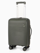 Чемодан 18", PP, 33*16*49, отд на молнии, код замок, 4 съем.колеса, хаки - фото 809626706