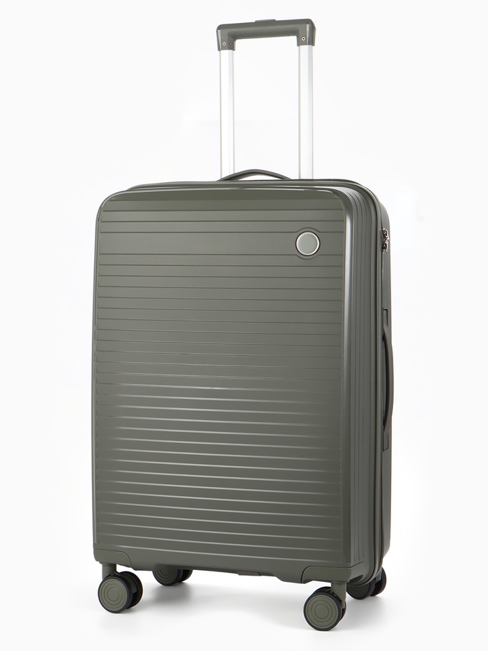 Чемодан на колёсах, 24", кодовый замок, 40×24×65, хаки