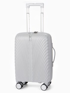 Чемодан на съёмных колёсах, 18", кодовый замок, 33×16×49 см, серый - Фото 1