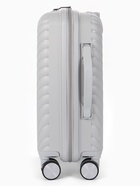 Чемодан на съёмных колёсах, 18", кодовый замок, 33×16×49 см, серый - Фото 4