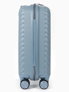 Чемодан на съёмных колёсах, 18", кодовый замок, 33×16×49 см, голубой - Фото 6