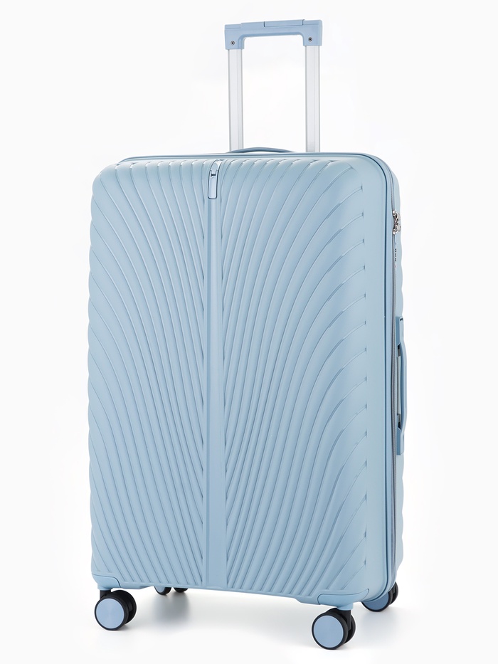 Чемодан на колёсах, 28", кодовый замок, 47×29×73 см, голубой