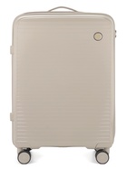 Чемодан на колёсах, 24", кодовый замок, 40×24×65 см, светло-бежевый - Фото 2