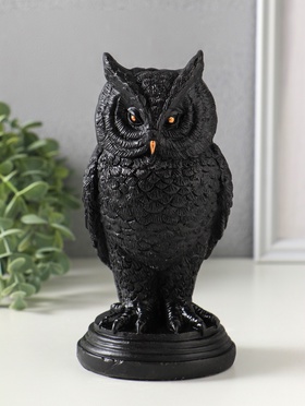 Подсвечник на 1 свечу «Филин», 16×8 см, чёрный