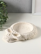 Подставка для мелочей «Череп резной», 24×18×3 см, гипс - фото 809651061