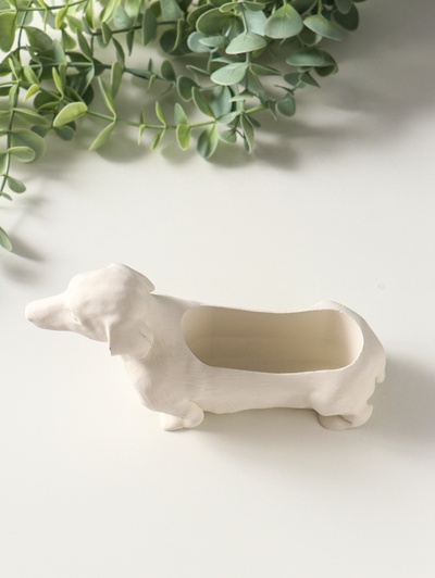 Подставка для мелочей «Такса», 10×15×5 см, гипс