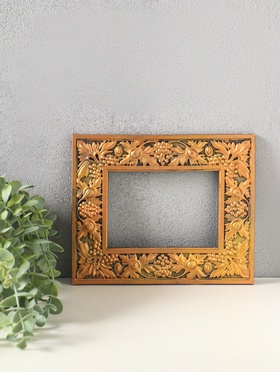 Рамка для фото 21×17.5 см, панно, картин «Лоза», (внешний размер 20×17 см), под бронзу винтаж