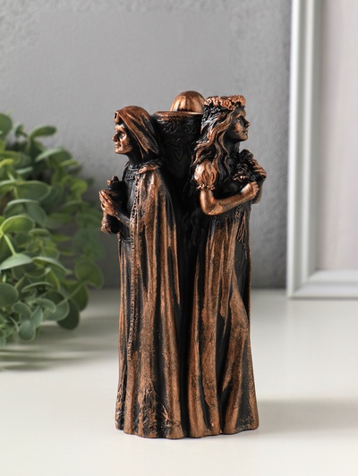 Фигурка - подсвечник на 1 свечу «Поколения», 16.5×7 см, под бронзу винтаж