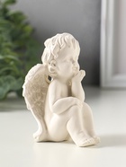 Фигурка гипс «Ангел мечтает», 10×5 см - фото 809651217