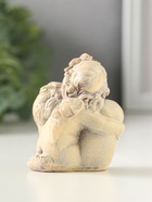 Фигурка гипс «Ангелок с сердцем», 7 см, слоновая кость - фото 809651246