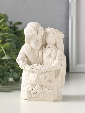 Фигурка гипс «Берегиня и Богач», 14×10 см