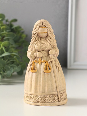 Фигурка гипс «Берегиня Судебница», 13.5×7×6 см, слоновая кость