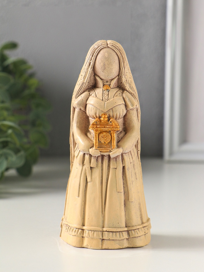 Фигурка гипс «Берегиня Хранительница времени», 13.5×5×5.5 см, слоновая кость