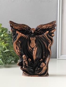 Фигурка гипс «Возрождение», 16×14×3 см, под бронзу винтаж