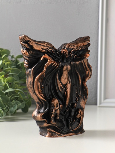 Фигурка гипс «Возрождение», 16×14×3 см, под бронзу винтаж