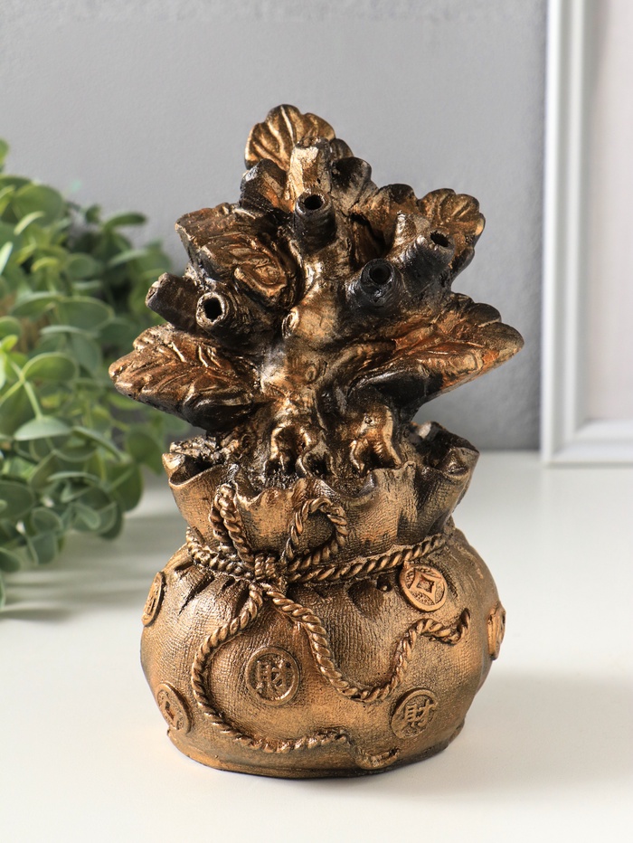 Фигурка гипс «Денежное дерево», 17.5×12 см, под бронзу винтаж