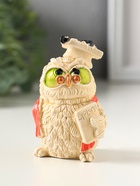 Фигурка гипс «Сова с дипломом», слоновая кость, 8×5 см - Фото 1