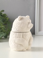 Шкатулка для украшений «Медведь», с крышкой, гипс, 11×7 см - Фото 2
