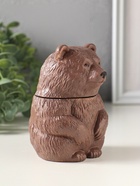 Шкатулка для украшений «Медведь», с крышкой, 11×7 см, коричневая - Фото 2