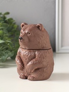 Шкатулка для украшений «Медведь», с крышкой, 11×7 см, коричневая - Фото 4