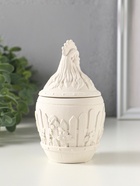 Шкатулка с крышкой для украшений «Петух», 13×7 см, гипс - Фото 4
